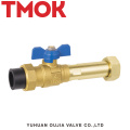 brass used in water meter lockable chrome plated ball valve